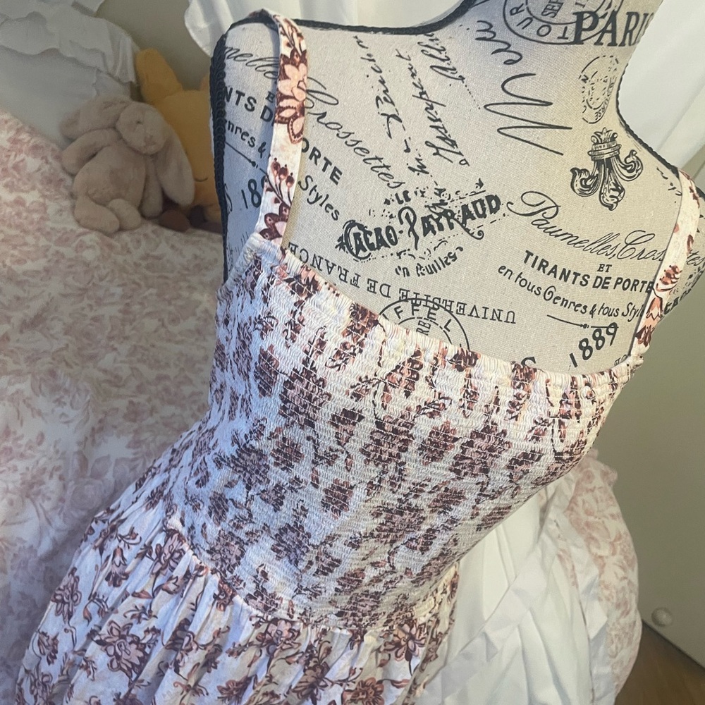 Old Navy Floral Print Women's Dress Size Large Sun Dress - Picture 2 of 6